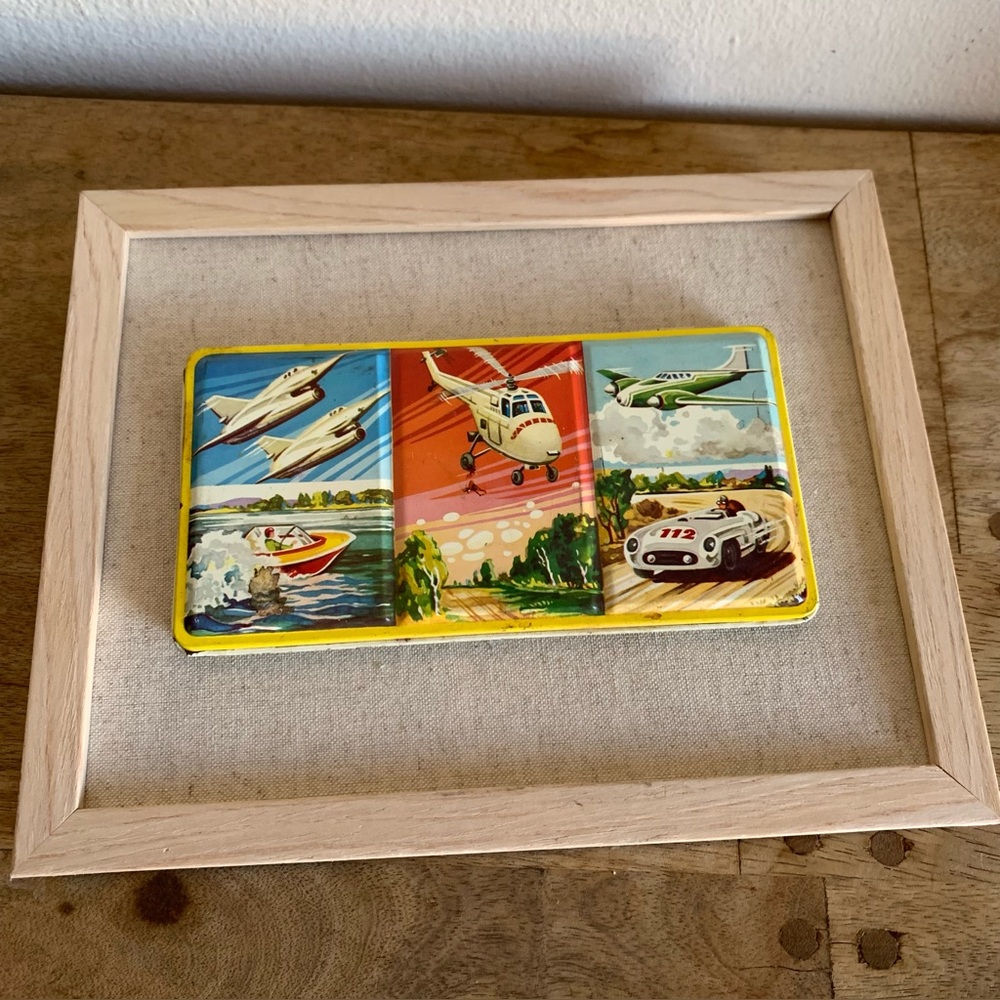 Vintage metal tin 60s-80s made in Germany water colors